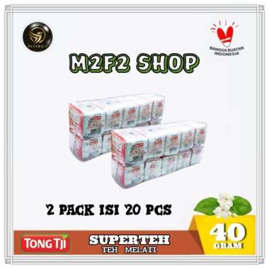 Teh Bubuk Tong Tji SUPER TEA Jasmine Teh Melati - 40 gr (Kemasan 20 Pcs)