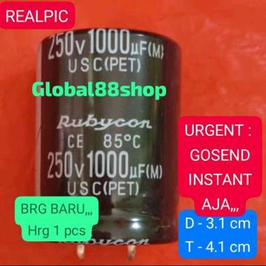 ORIGINAL RUBYCON 1000uf 250v 1000mk 250v 1000mikro 1.000uf 1.000mikro 1000uf250v 1000mk250v 1.000uf2