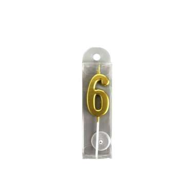 OEM SK-C1139 Lilin Angka Gold 0-9 Hiasan Kue Ultah / Lilin Ulang Tahun Emas Lilin Angka Metalik Numb