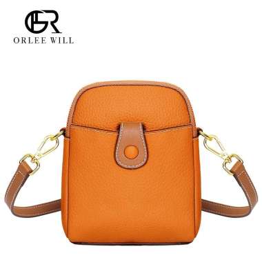 Tas kulit asli Model baru Tas wanita kulit lembut asli/Tas ponsel/ Tas selempang/Tas wanita mini tre