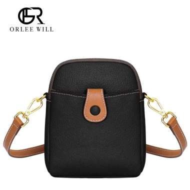Tas kulit asli Model baru Tas wanita kulit lembut asli/Tas ponsel/ Tas selempang/Tas wanita mini tre