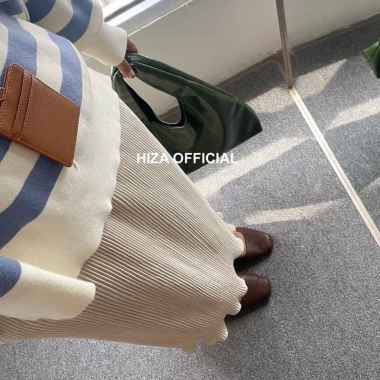 HIZA - Moana Skirt | Rok SPAN | Rok Wanita Terlaris Cream