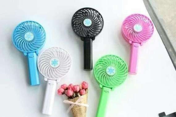 kipas angin cas portable / kipas lipat charger pegang tangan