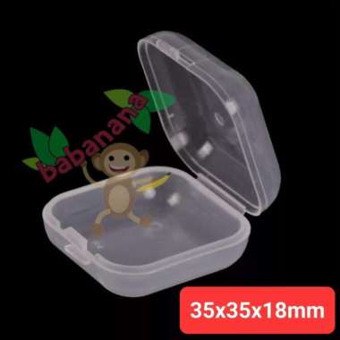 Tempat Manik Penyimpanan Kecil Mini Kotak Small Storage Box Transparan