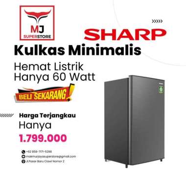 KULKAS SHARP 1 PINTU SJN162NHS