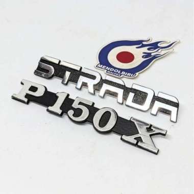 emblem tempong Vespa P150X dan Strada STRADA