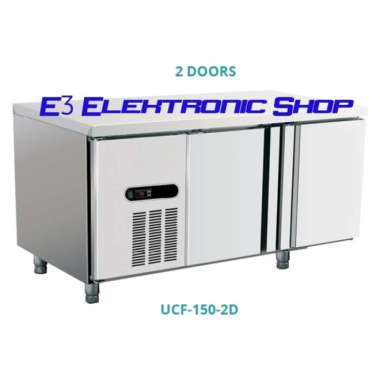Gea Under Counter Freezer Kulkas Stainless Ucf150-2D Multicolor