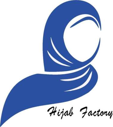 AZARA OLIVE Metal Logo Jilbab Segi Empat Motif AZ LC Hijab Kerudung BIRU ELEKTRIK