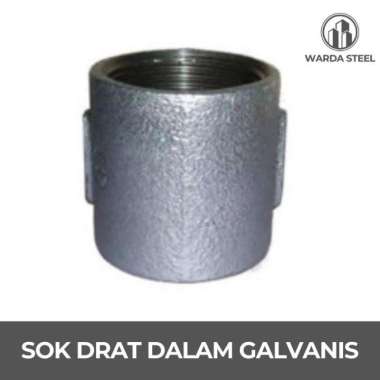 Sok Galvanis 2 1/2" Drat Dalam - Socket Sock Besi 2 1/2 Inch 2,5