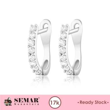 Anting Emas List Alecta White Gold 17K Semar Nusantara