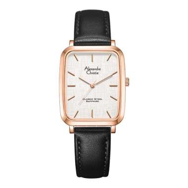 Jam Tangan Pria Alexandre Christie Classic Steel AC 8699 MH LRGSL Men Sapphire Pattern Dial Black Le