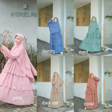 Dress Khalila by alikadara (satu set) 8 DARK OAT