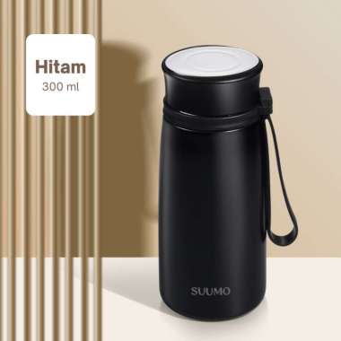 Suumo Tumbler Cangkir Termos Mini Portabel 300ml Stainless Steel 304 Hitam