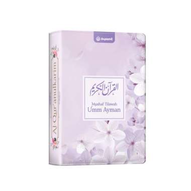 Mushaf Tilawah Umm Ayman Alquran wanita cantik terjemahan kecil resleting rainbow Ungu