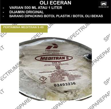 ECERAN OLI MESIN DIESEL MEDITRAN S 40 PERTAMINA ORIGINAL 1 LITER