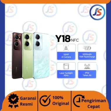 VIVO Y18 4/64 - 6/128 NFC Multifunctions, 50MP AI Camera, 5000 mAH+15W Flashcharge 6/128