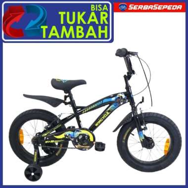 Wimcycle Sepeda Anak Big Foot 16 Inci Hitam