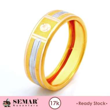 Cincin Emas Bangkok Reina Gold 17K Cincin Nikah Semar Nusantara 18