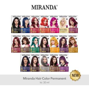 Miranda Hair Color 30ml pewarna rambut permanen tahan lama MC 5 Pink Fucia