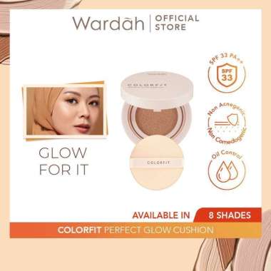 Wardah Colorfit Perfect Glow Cushion [Murah] 42N Neutral Sand