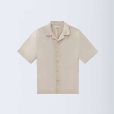 CELCIUS Kemeja Lengan Pendek LIN001001C Khaki L