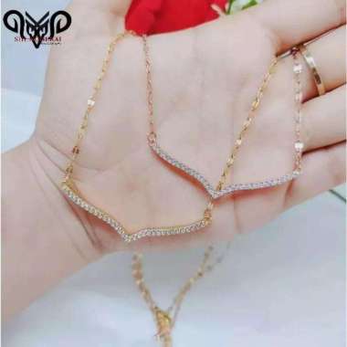 kalung titanium wanita KALUNG FUJI viral fashionable JWL03