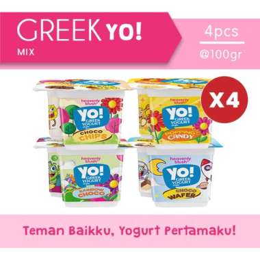 Heavenly Blush Greek YO Kids [80gr x 4pcs] Mix Rasa 4