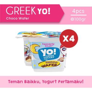 Heavenly Blush Greek YO Kids [80gr x 4pcs] Choco Wafer 4