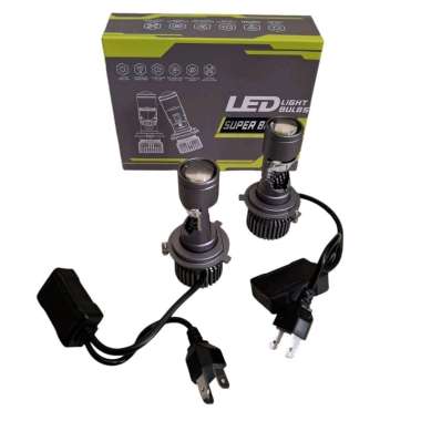 Lampu led mini projector projie h4 mini projie h4 super bright 6000K