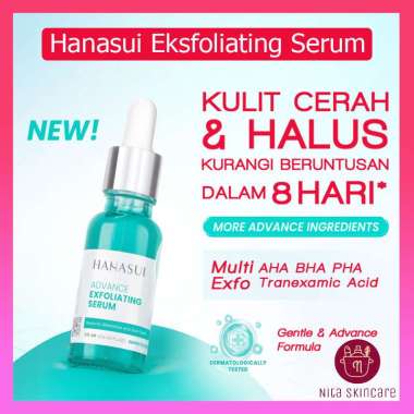 Hanasui Advance Exfoliating Serum Mengeksfoliasi Sel Kulit Mati Noda Hitam