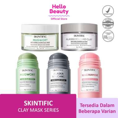 SKINTIFIC MASK | SKINTIFIC MUGWORT PORES & ACNE CLAY MASK | SKINTIFIC ALASKA VOLCANO CLAY SKIN PORES