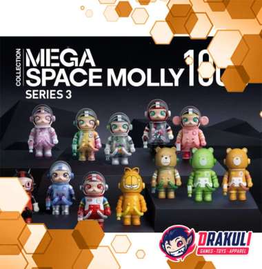 Toys PM Figure Mega Collection 100% Space Molly Series 3 Figures Blind Box