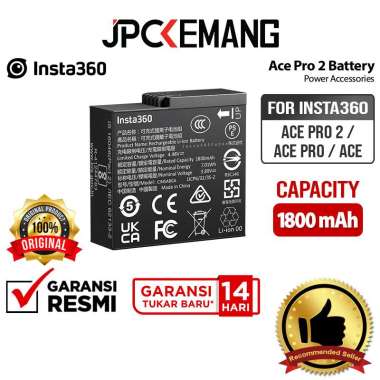 JPC KEMANG Insta360 Ace Pro 2 Battery Power Accessories for Insta 360 Ace Pro 2 / Ace Pro / Ace Bate