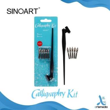 Pena Kaligrafi Sinoart Calligraphy Kit Oblique Pen Holder