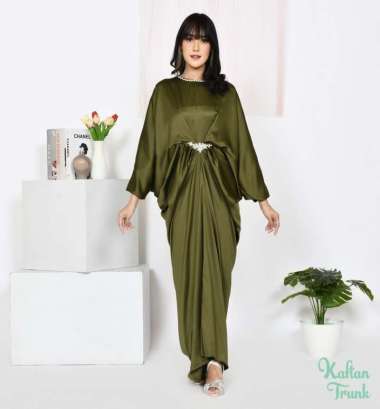 Dress Panjang Azaria army