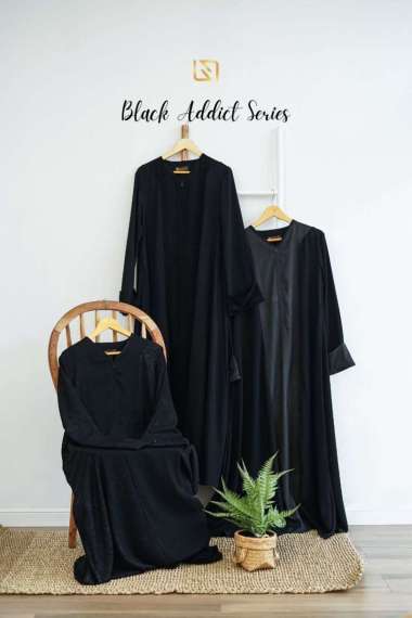 GAMIS BLACK SERIES SYUKUR SET BY NUKA XXL (SOFTPAD)