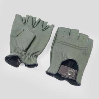 Prodigo * Sarung Tangan Kulit Makassar I Gloves Half Finger I Sarung Tangan Motor Kulit Asli ARMY 2