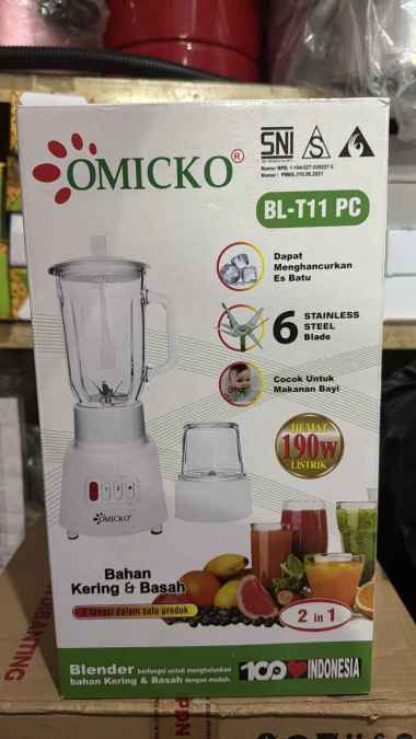 BLENDER OMICKO PLASTIK 2IN1 1 LITER / BLENDER OMICKO PLASTIK
