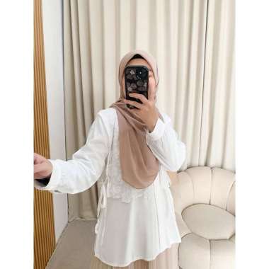 Kimi Blouse | blouse rayon blouse kerja blouse brocade White
