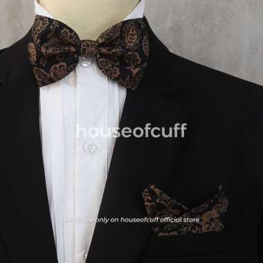 houseofcuff dasi kupu pocket square saputangan pria motif 004 Bowtie