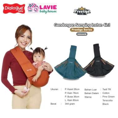 Dialogue DGG4418 Gendongan Samping 4in1 Prestige Series green