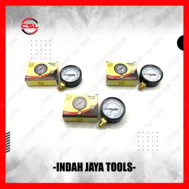 CSL Manometer 6 10 16 25 Bar - Pressure Gauge Pengukur Ukur Ukuran Tekanan Angin Kompresor Bottom 6