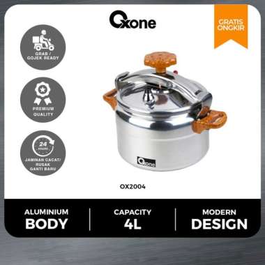 Panci Presto Oxone OX-2004 4L Silver Alupress