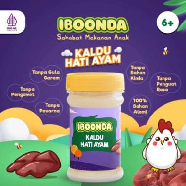 IBOONDA By Bumbu Bunda Elia Kaldu MPASI Bubuk - Kaldu MPASI Non MSG 75gr Kaldu Hati Ayam