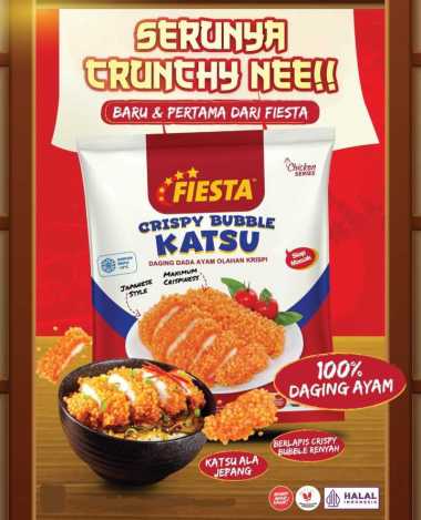 FIESTA CRISPY BUBBLE CHICKEN KATSU 400GR DAGING DADA AYAM OLAHAN KRISPI ALA JEPANG HALAL