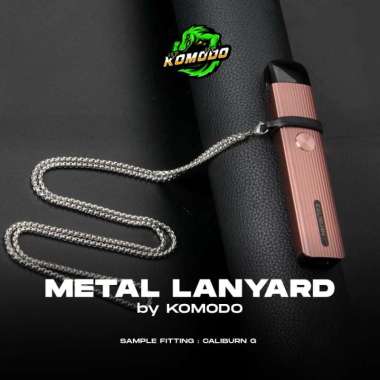 Metal Lanyard Stainless Steel Chain +3 O Ring Karet Kecil Sedang Besar