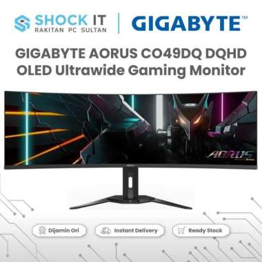 GIGABYTE AORUS CO49DQ DQHD OLED Ultrawide Gaming Monitor [2K, 144Hz]