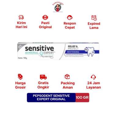 Pasta Gigi Pepsodent Sensitive Expert Whitening 100 gr