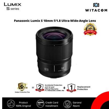 WITACOM - Lensa Panasonic Lumix S 18mm f/1.8 Ultra-Wide-Angle Lens - Garansi Resmi