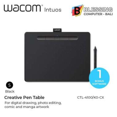 Wacom CTL4100 Creative Pen Tablet / Wacom Intuos Pen non BT Black